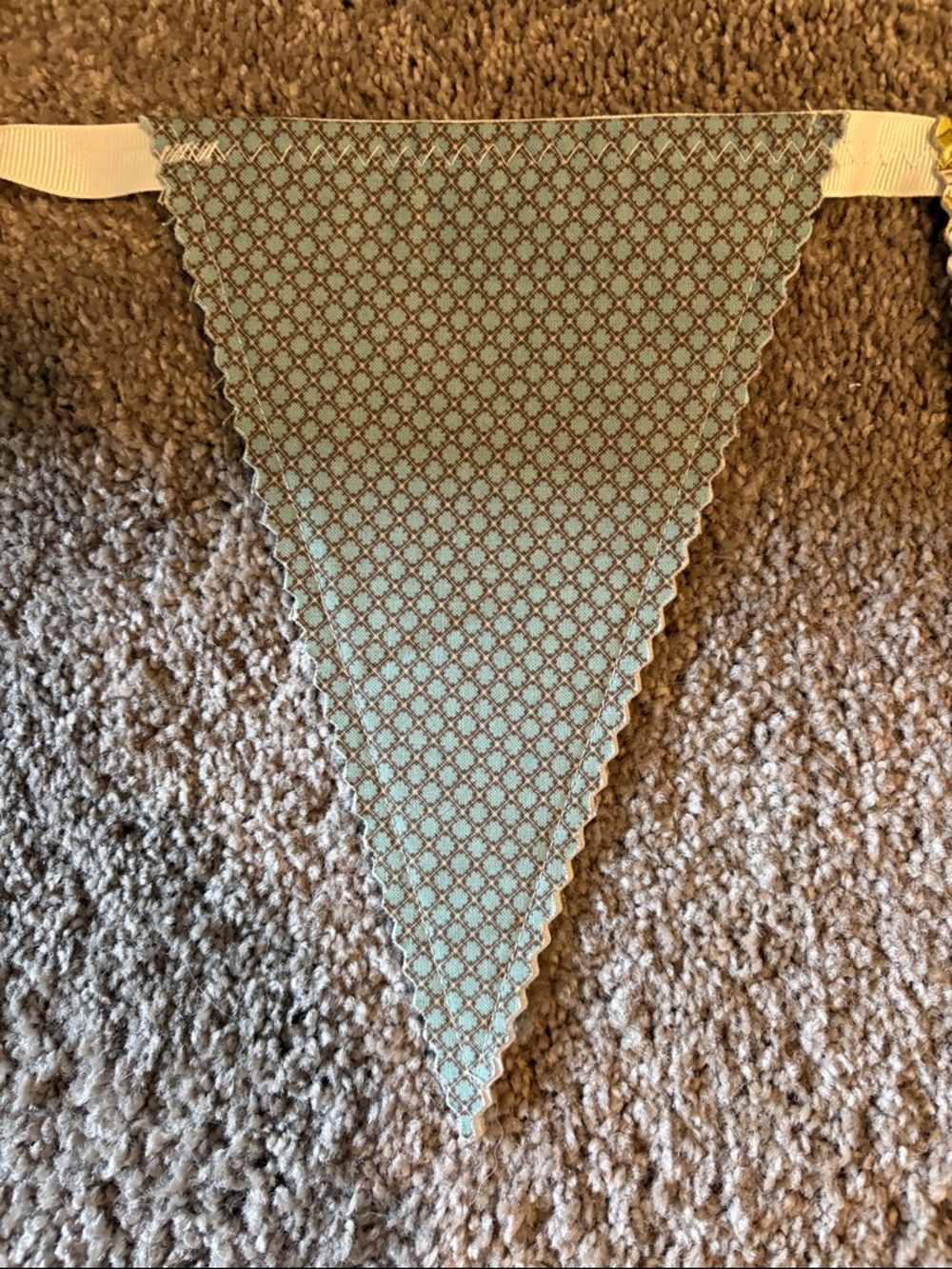 Handmade Cotton Triangle Bunting Garland - Multicolor - Picture 2 of 14